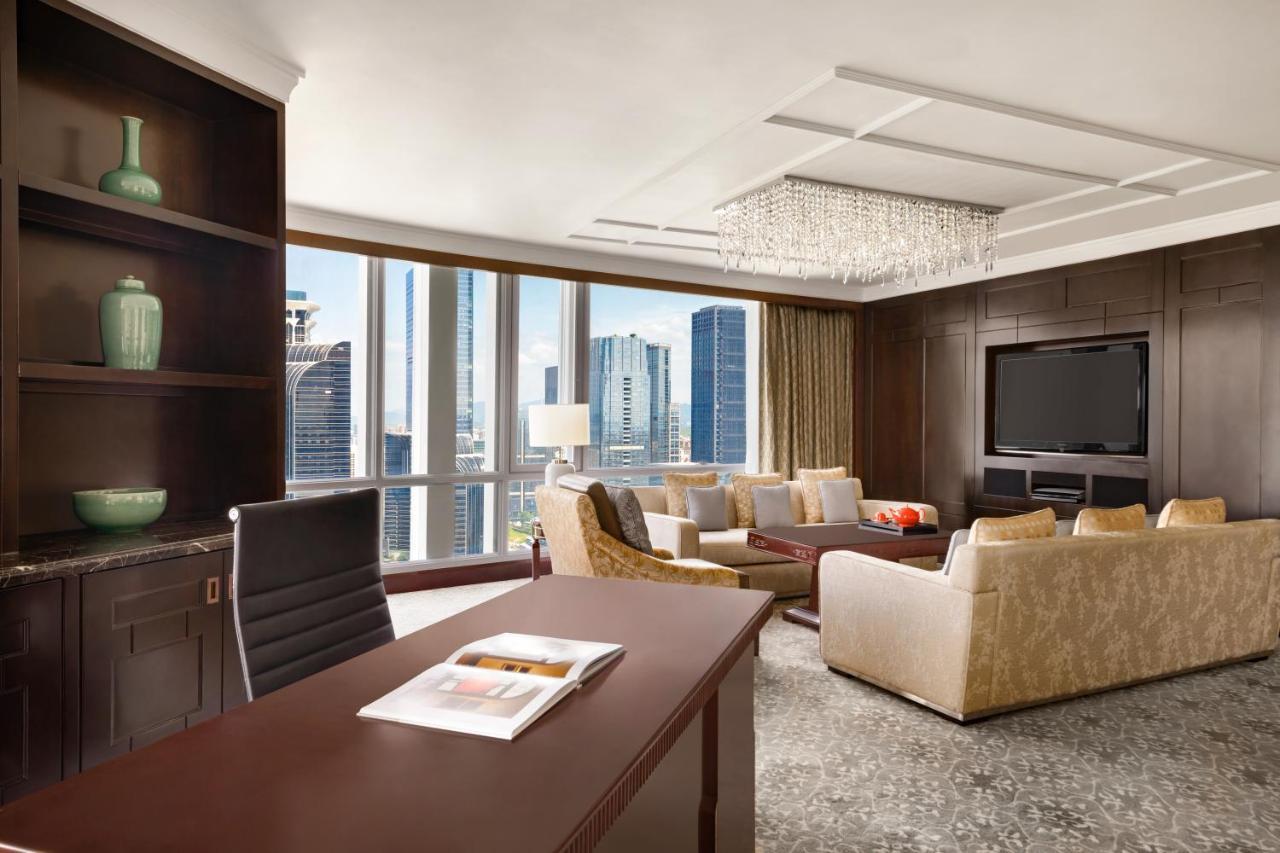 Futian Shangri-La, Shenzhen,Near To Shenzhen Convention&Exhibition Centre, Futian Railway Station ภายนอก รูปภาพ